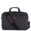 Swiss Mobility Cadence Polyester Two Section Briefcase, Charcoal (EXB1009SMCH)