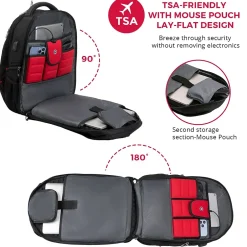 SwissDigital Circuit Laptop Backpack, Black (J14-BR)