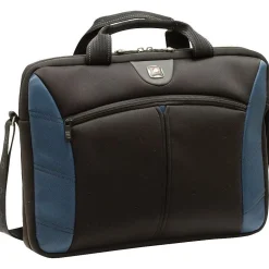 SWISSGEAR Sherpa Slim 17.3" Polyester Laptop Bag, Black/Blue (GA-7501-06F00) New