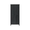 Farmington 72" Storage Cabinet with 4 Shelves, Black Oak (7532396COM) Storage Cabinets