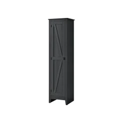 Farmington 72" Storage Cabinet with 4 Shelves, Black Oak (7531396COM) Storage Cabinets