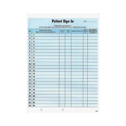 Best Healthcare Patient Privacy Sign-In Sheets, 11"L x 8.5"W, 125/Pack (14531) Medical Forms