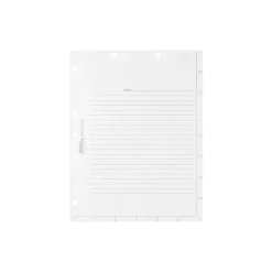 Tabbies Medical Chart Index Blank Tab Dividers, 7-Hole Punched, White, 400/Box (TAB54520) Hot