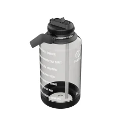 Water Bottles<Takeya Tritan Motivational Plastic Water Bottle, 64 oz., Stormy Black (54145)