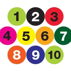 Tape Logic 2" Circle Easy Order Packs Numbers (1-10) Pre Printed Inventory Label, 10/Case Online