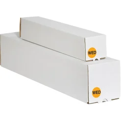 Tape Logic 1" Circle "WED" Days of the Week Label, Fluorescent Orange, 500/Roll New