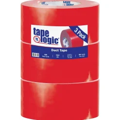 Tape Logic ™ 10 mil Duct Tape, 3" x 60 yds, Red, 3/Pack* Duct Tape