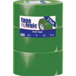 Tape Logic ™ 10 mil Duct Tape, 3" x 60 yds, Green, 3/Pack* Duct Tape