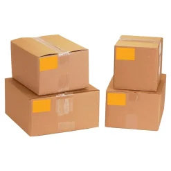 Tape Logic 3" x 9" Rectangle Inventory Label, Fluorescent Orange, 250/Roll Clearance