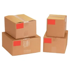 Tape Logic 4" x 3" Rectangle Inventory Label, Fluorescent Red, 500/Roll New