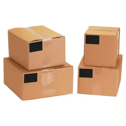 Tape Logic 5" x 7" Rectangle Inventory Label, Black, 500/Roll Discount