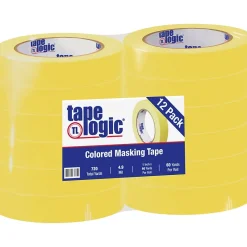 Tape Logic ™ 1" x 60 Yards Masking Tape, Yellow, 12 Rolls (T93500312PKY)* Masking Tape