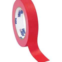 Tape Logic ™ 1" x 60 Yards Masking Tape, Red, 12 Rolls (T93500312PKR)* Masking Tape