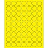 Tape Logic Circle Laser Labels, 1", Fluorescent Yellow, 6300/Case (LL191YE)* Address Labels