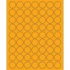 Tape Logic ® Circle Laser Labels, 1", Fluorescent Orange, 6300/Case (LL191OR)* Address Labels