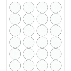 Tape Logic ® Circle Laser Labels, 1 5/8", Clear, 2400/Case (LL231CL)* Address Labels
