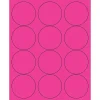 Tape Logic ® Circle Laser Labels, 2 1/2", Fluorescent Pink, 1200/Case (LL194PK)* Address Labels