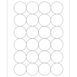 Tape Logic ® Circle Laser Labels, 1 2/3", White, 2400/Case (LL149) Discount