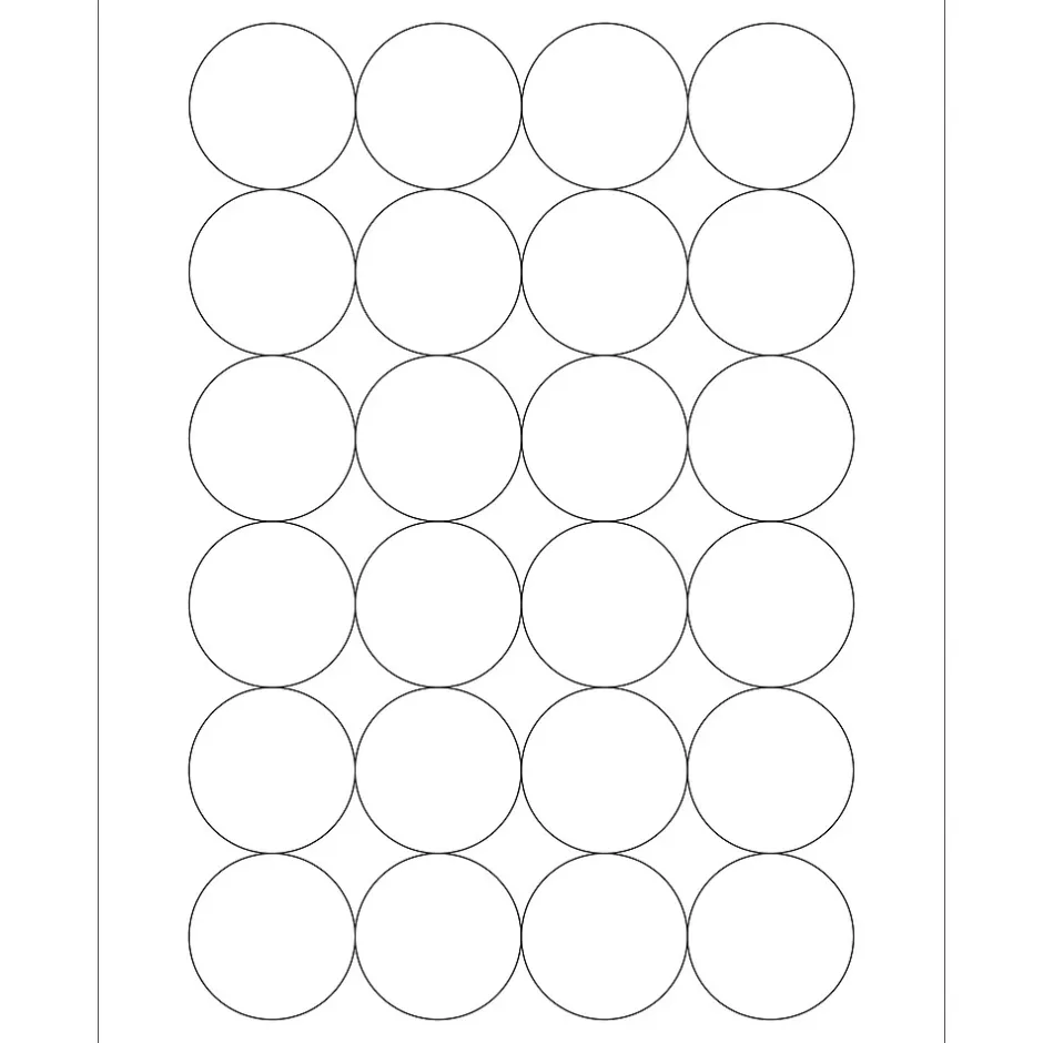 Tape Logic ® Circle Laser Labels, 1 2/3", White, 2400/Case (LL149) Discount
