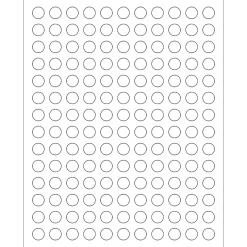 Tape Logic ® Circle Laser Labels, 1/2", White, 15400/Case (LL140) New