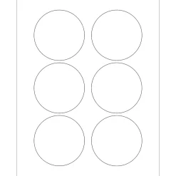 Tape Logic ® Circle Laser Labels, 3", White, 600/Case (LL150) Best