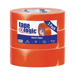 Tape Logic ® Duct Tape, 10 Mil, 2" x 60 yds., Orange, 3/Case (T987100RN3PK)* Duct Tape
