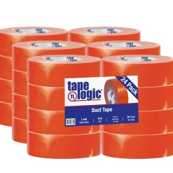 Tape Logic ® Duct Tape, 10 Mil, 2" x 60 yds., Orange, 24/Case (T987100RN)* Duct Tape