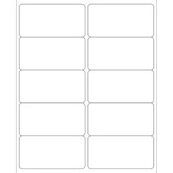 Tape Logic ® Laser Labels, Rectangle, Master Case, 4" x 2", White, 10,000/Case (LL124MC)* Address Labels