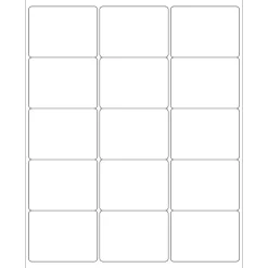 Tape Logic ® Laser Labels, Rectangle, 2.6875" x 2", White, 1500/Case (LL114)* Address Labels