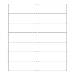 Tape Logic ® Laser Labels, Rectangle, 4" x 1 1/3", White, 1400/Case (LL122)* Address Labels