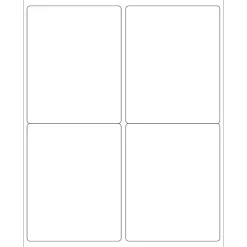 Tape Logic Laser Shipping Labels, Rectangle, 5" x 4", White, 400/Case (LL129) Online