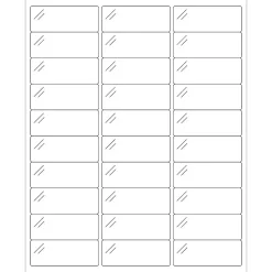 Tape Logic ® Rectangle Laser Labels, 2 5/8" x 1", Crystal Clear, 3000/Case (LL236CC)* Address Labels