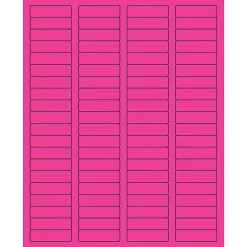Tape Logic ® Rectangle Laser Labels, 1 3/4" x 1/2", Fluorescent Pink, 8000/Case (LL170PK)* Address Labels