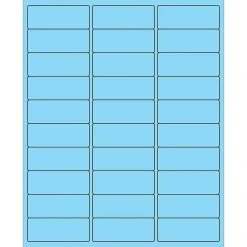 Tape Logic ® Rectangle Laser Labels, 2 5/8" x 1", Pastel Blue, 3000/Case (LL173BE)* Address Labels