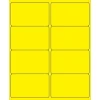 Tape Logic ® Rectangle Laser Labels, 4" x 2 1/2", Fluorescent Yellow, 800/Case (LL179YE)* Address Labels