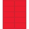 Tape Logic ® Rectangle Laser Labels, 4" x 2", Fluorescent Red, 1000/Case (LL178RD)* Address Labels