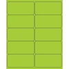Tape Logic ® Rectangle Laser Labels, 4" x 2", Fluorescent Green, 1000/Case (LL178GN)* Address Labels