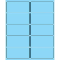 Tape Logic ® Rectangle Laser Labels, 4" x 2", Pastel Blue, 1000/Case (LL178BE)* Address Labels