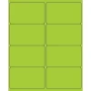 Tape Logic ® Rectangle Laser Labels, 4" x 2 1/2", Fluorescent Green, 800/Case (LL179GN)* Address Labels