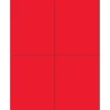 Tape Logic ® Rectangle Laser Labels, 4 1/4" x 5 1/2", Fluorescent Red, 400/Case (LL183RD)* Address Labels