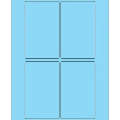 Tape Logic ® Rectangle Laser Labels, 3" x 5", Pastel Blue, 400/Case (LL175BE)* Address Labels