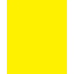 Tape Logic ® Rectangle Laser Labels, 8 1/2" x 11", Fluorescent Yellow, 100/Case (LL185YE)* Address Labels