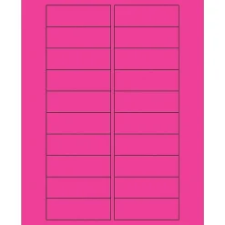 Tape Logic Rectangle Laser Labels, 3" x 1", Fluorescent Pink, 2000/Case (LL174PK) Discount