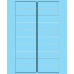 Tape Logic Rectangle Laser Labels, 3" x 1", Pastel Blue, 2000/Case (LL174BE) Outlet