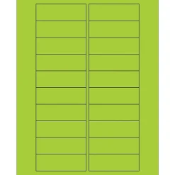 Tape Logic Rectangle Laser Labels, 3" x 1", Fluorescent Green, 2000/Case (LL174GN) Hot