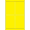 Tape Logic ® Rectangle Laser Labels, 4" x 6", Fluorescent Yellow, 400/Case (LL186YE) New