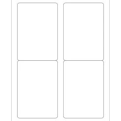 Tape Logic Rectangular Laser Labels, 3 1/2" x 5", Glossy White, 400/Case (LL209) Best