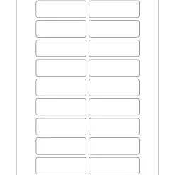 Tape Logic ® Rectangular Laser Labels, 3" x 1", White, 1800/Case (LL116) Sale