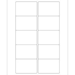 Tape Logic ® Rectangular Laser Labels, 3" x 2", White, 1000/Case (LL165)