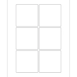 Tape Logic ® Rectangular Laser Labels, 3" x 3", White, 600/Case (LL166) Online